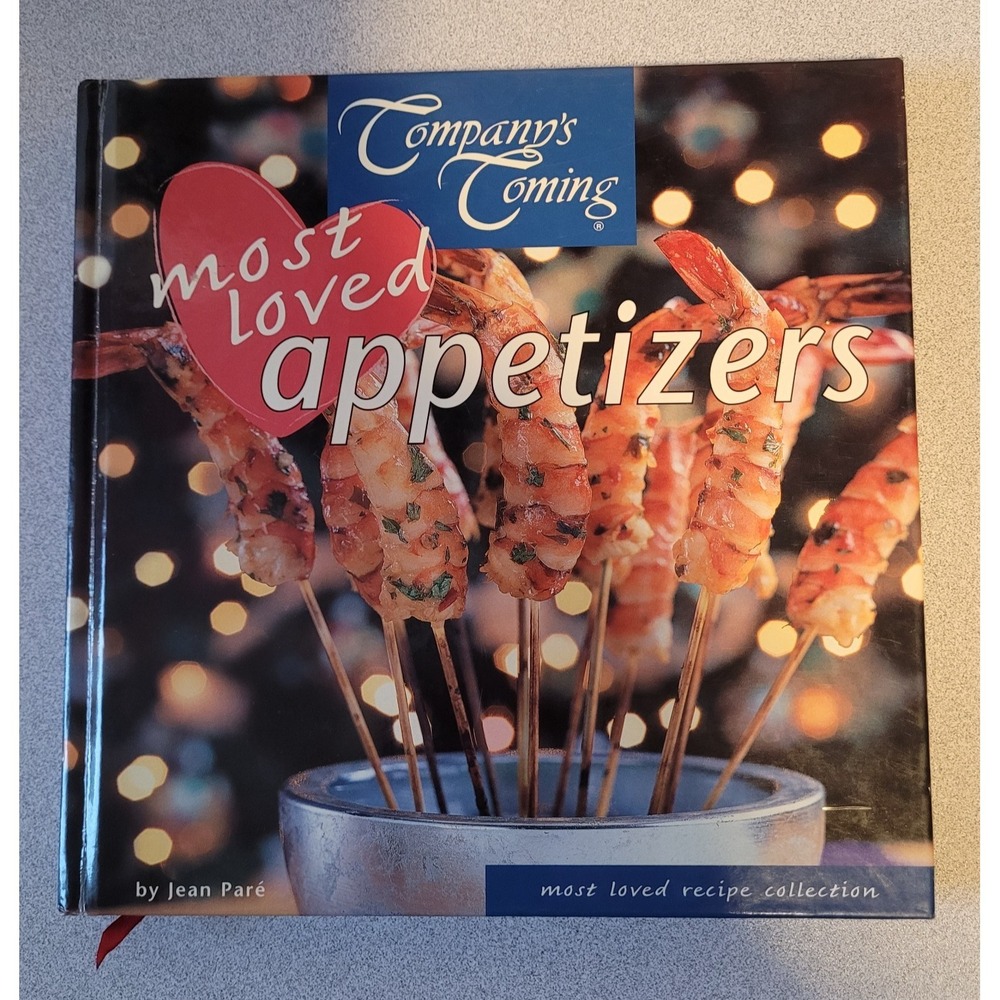 Company's Coming Most Loved Appetizers Creations by Jean Pare Hardcover New